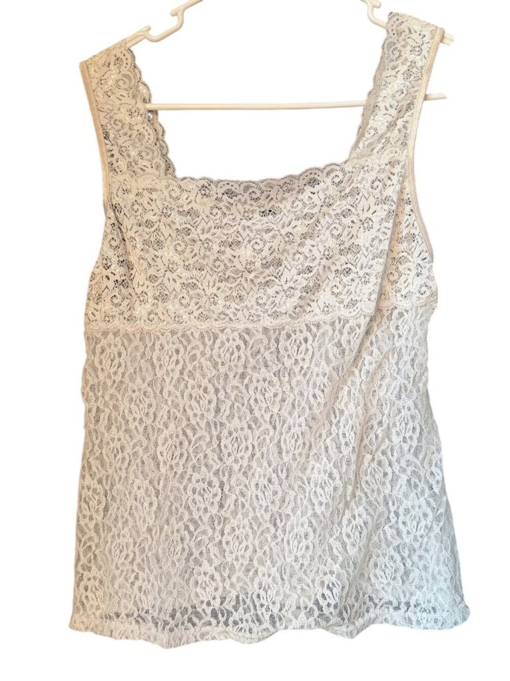 lacy sheer tank